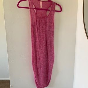 Hot pink beach casual dress